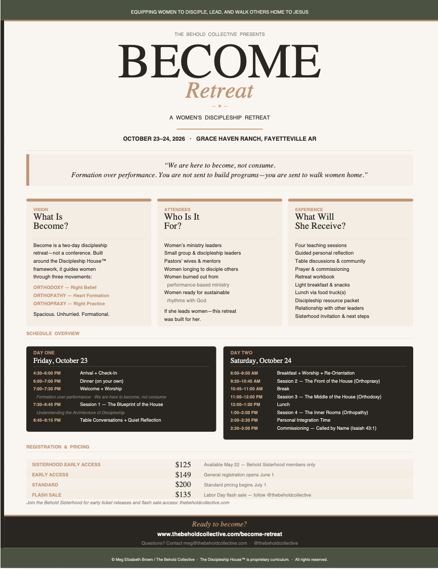 Become Retreat At-A-Glance PDF