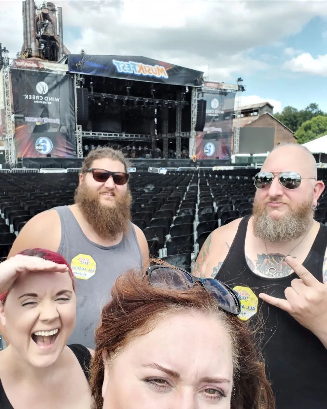 Back stage, all-access, pre-gaming. #Disturbed #thanksmusikfest #thebeautifuldistortion