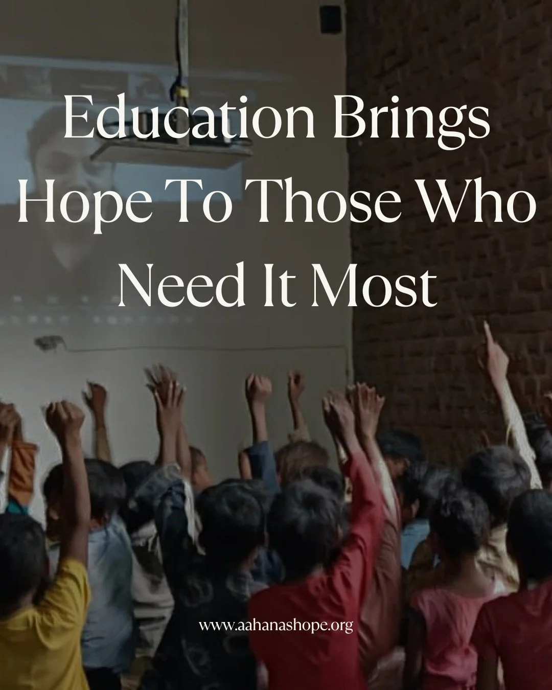Why are we providing education to children in rural India? Because education brings hope to those who need it most. Through education, children are empowered to better support their families and communities once they reach adulthood.

#educationforal
