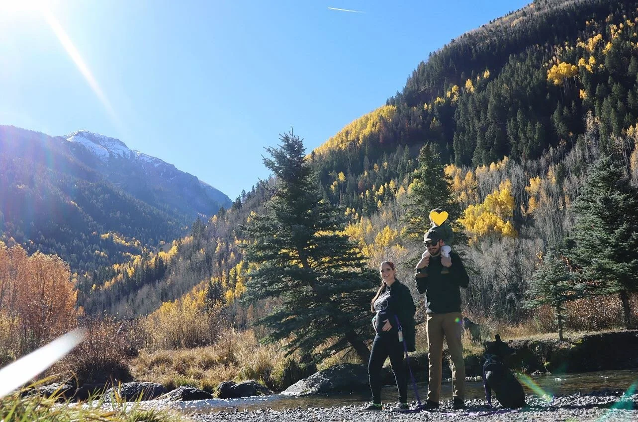 Baby bear #2 joining us this April 🐻🏔🖤

We took this family photo in one of our favorite places, Telluride, Colorado, last month. My belly had just popped at 12 weeks, and now I&rsquo;m just over 17 weeks. This pregnancy is going by so fast and mo