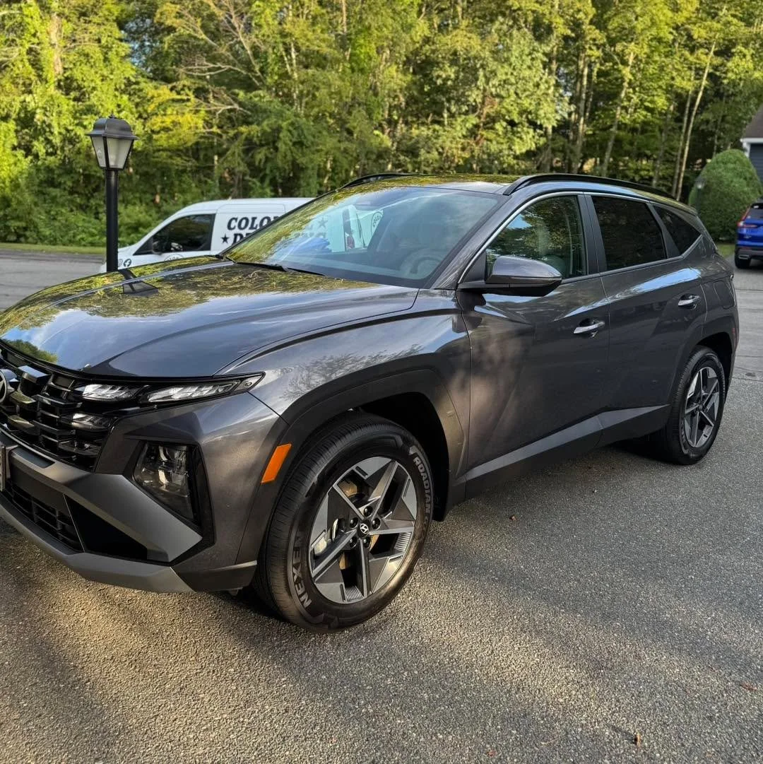 The owner of this very nice Hyundai Santa Fe made a wise decision by not allowing the dealership to ceramic coat her brand new car, and called us instead. We got every surface of this brand new vehicle with a 5 year ceramic coating for elite, long te