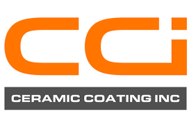 Logo of Ceramic Coating Inc with orange lettering and a gray background.