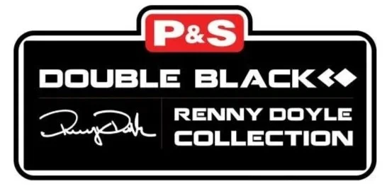 P&S logo with 'Double Black Renny Doyle Collection' text and signature on a black background.