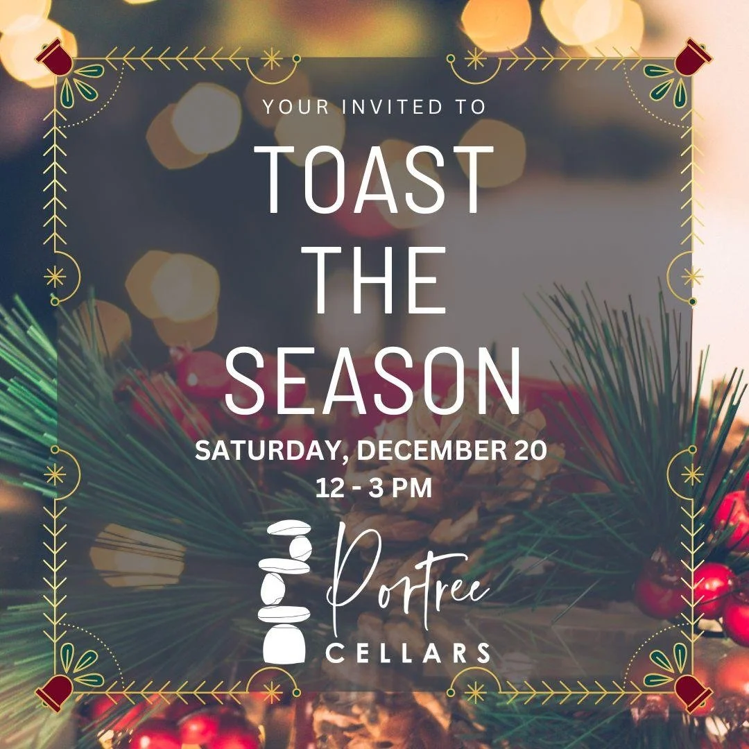 Join us Saturday Dec 20 to celebrate the holidays and enjoy some light bites on us.  Bring your family and friends and chill out for some pre-holiday fun!

#portreecellars #holidayseason #christmas2025 #hyetexas #drinktexaswine #texashillcountrywine 