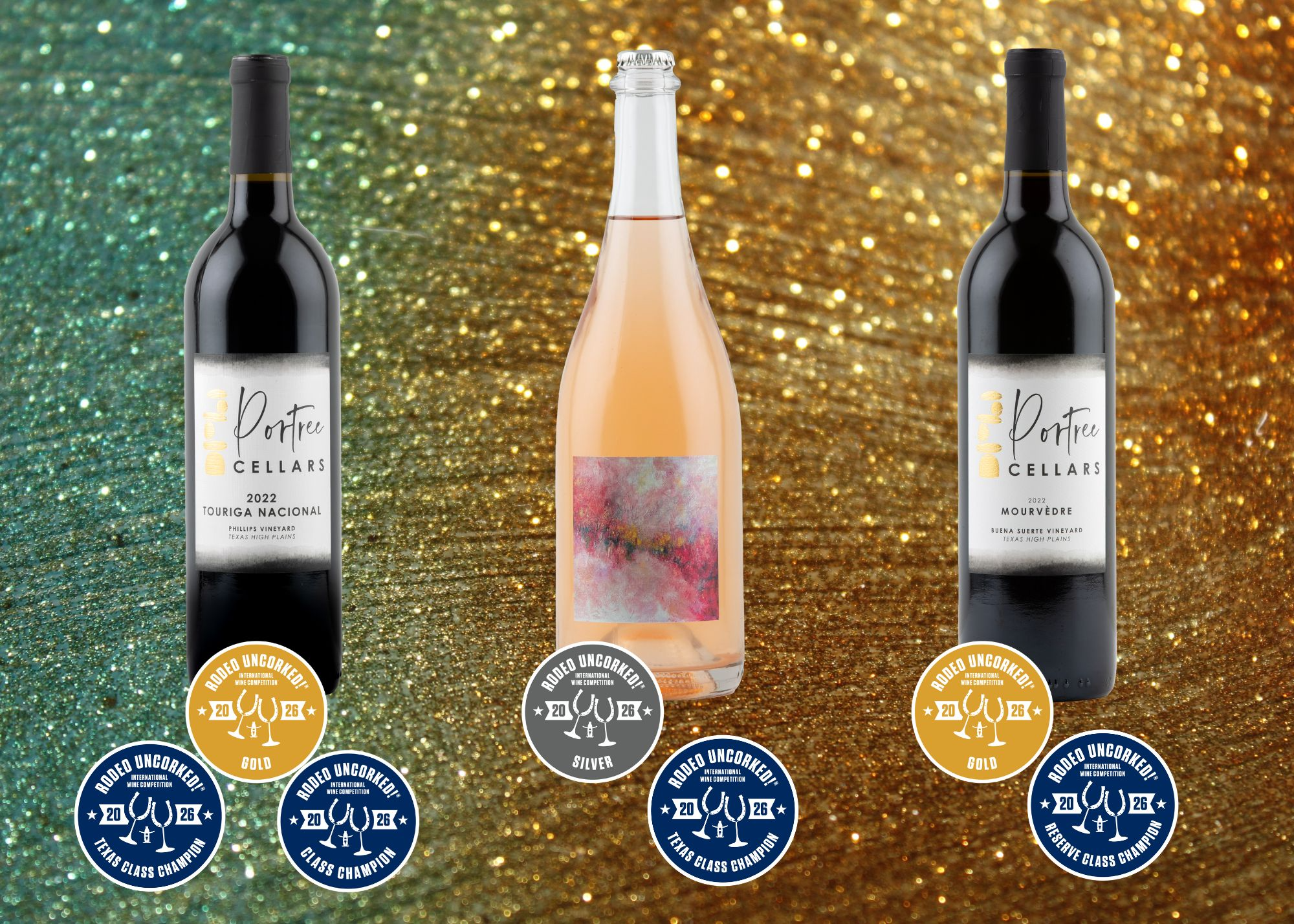 Houston Livestock Show Awards Gold Medals to Portree Cellars 