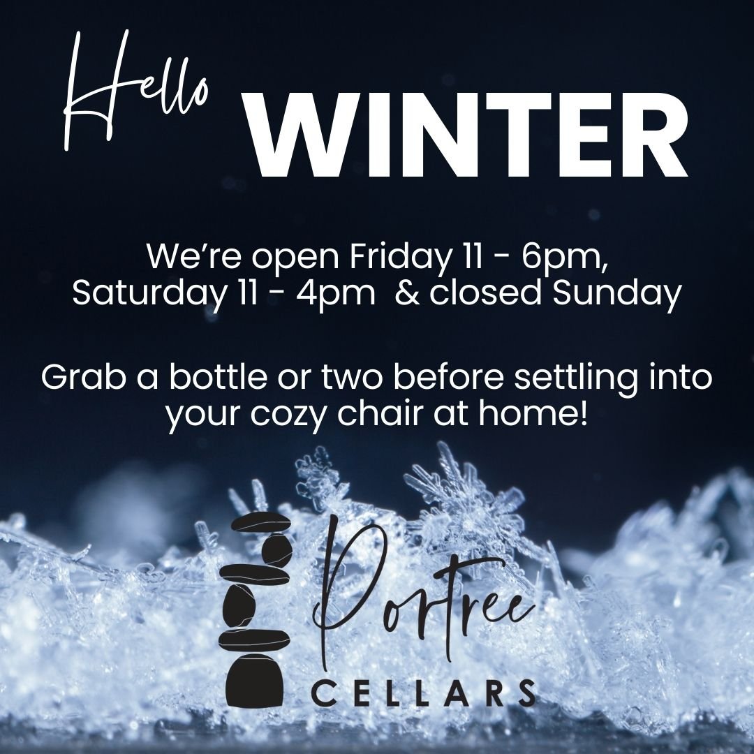 Get ready for some wintery weather (finally), grab a bottle or two and stay safe!

#portreecellars #hyetexas #realtexaswine #winterandwine #winelover #texashillvountrywine