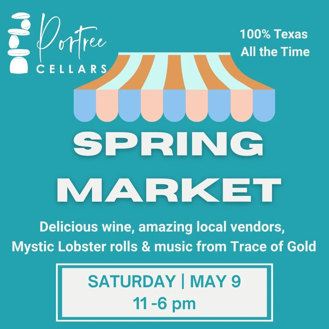 Enjoy supporting local? 

Join us at Hye for our Spring Market on Saturday May 9.  Browse some amazing local vendors, dine on yummy Mystic Lobster rolls and chill to the tunes of Trace of Gold... all while sipping on your favorite Portree Cellars win
