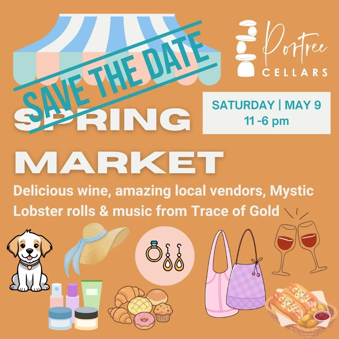 Need a gift for Mom? (or yourself!)

Join us for our Spring Market and shop local!  Amazing vendors, Mystic Lobster rolls and music from Trace of Gold!  Come hang out and enjoy the afternoon!  Cheers!

#portreecellars #hyetexas #texaswinegrowers #Tex