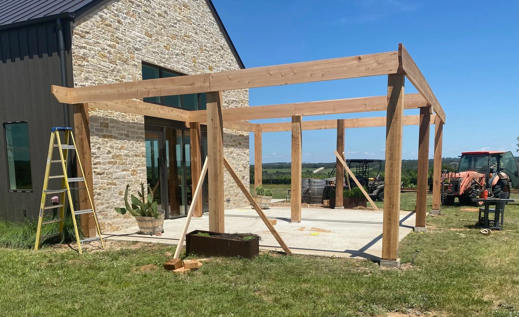 Something new is underway for your wine tasting pleasure...pergola with comfy furniture.  Coming soon!

#portreecellars #winetasting #texaswinegrowers #hyetexas #texashillcountrywineries #drinktexaswine