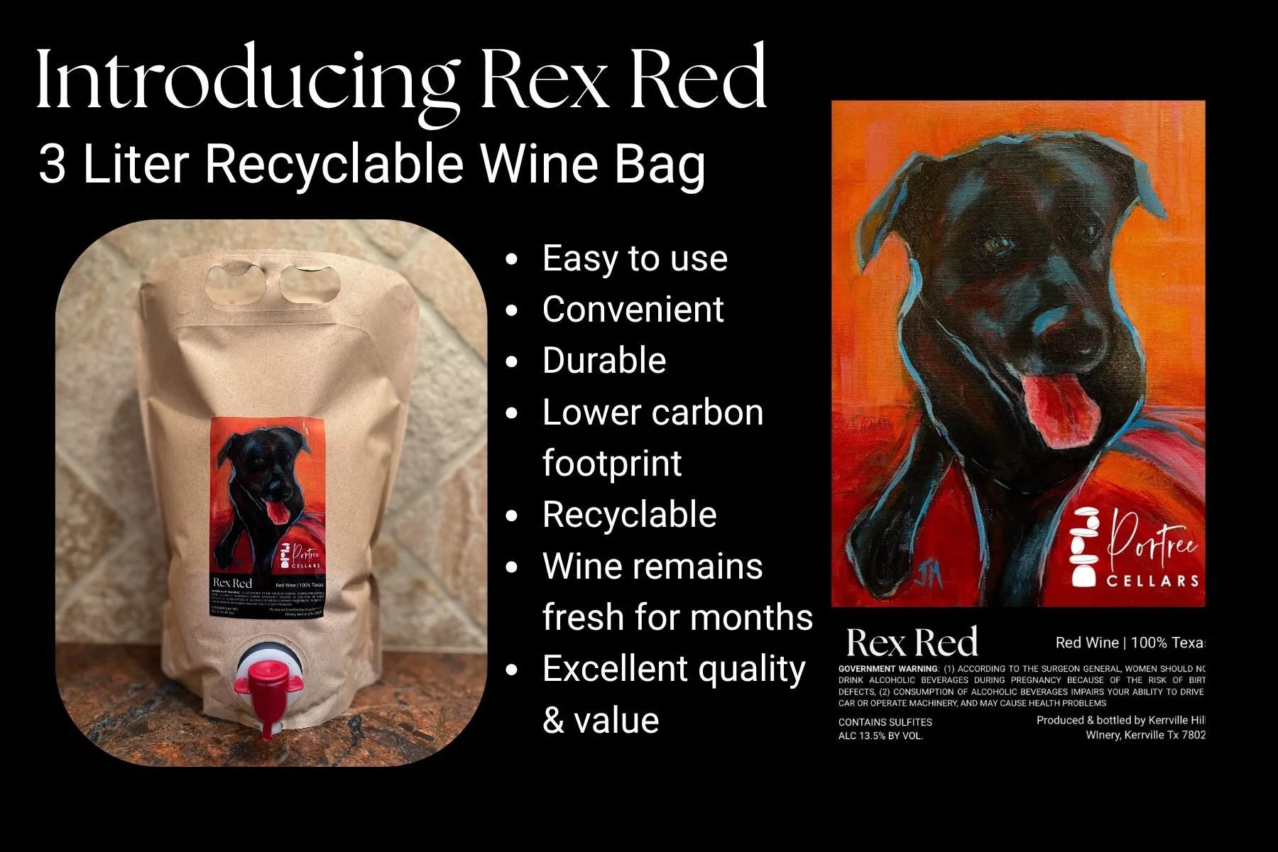 Portree Cellars Launches New Sustainable Bag Wine