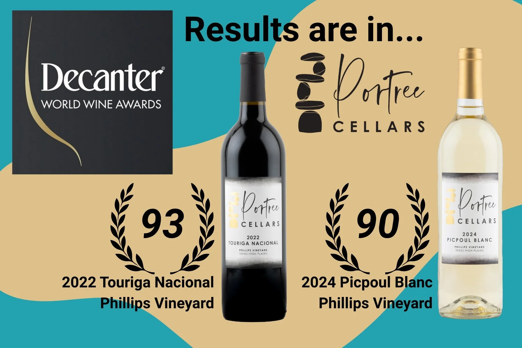 Decanter Awards to Portree Cellars
