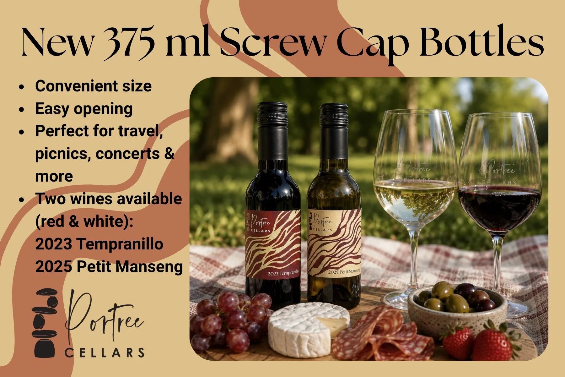 Portree Cellars Introduces New 375 ml Screw Cap Bottles