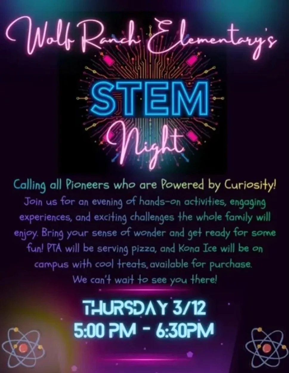 Bring your sense of wonder and get ready for some fun! Join us TOMORROW for STEM Night, on Thursday March 12! 

Students and families will explore hands-on STEM experiences led by each team while teachers showcase the power of asking questions. Hope 