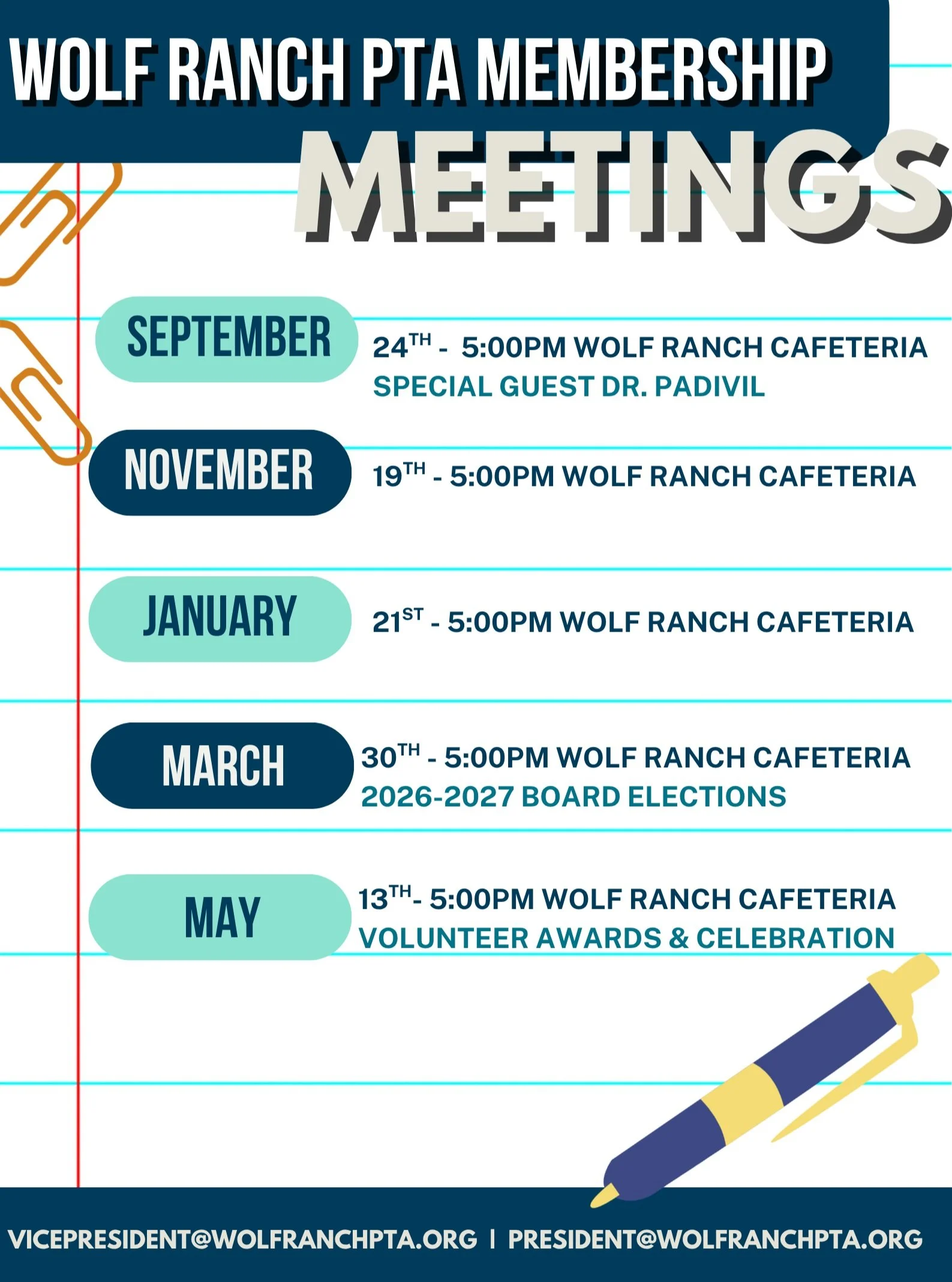 Join us next week for our first PTA Membership Meeting of the year!

📅 Thursday, September 24
🥤 Refreshments will be provided
🎤 Plus, a special presentation from GISD Superintendent Dr. Padavil!

Not a PTA member yet? You can still come! Membershi