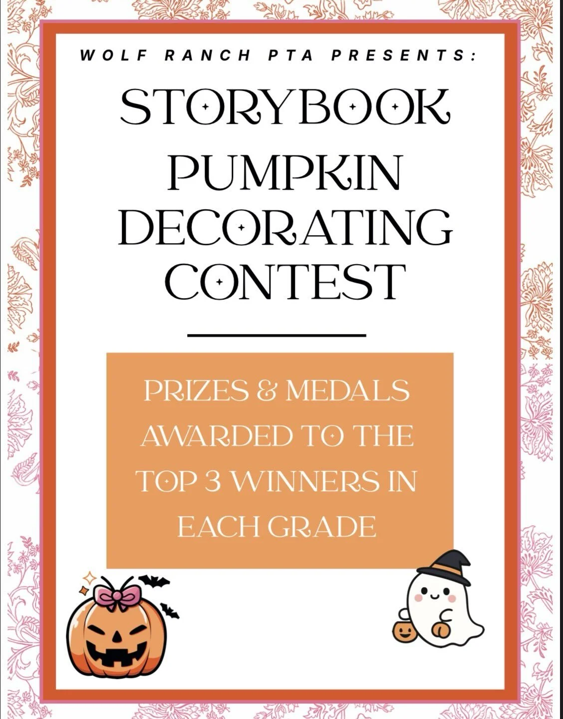 🎃📚 Calling all creative Pioneers! Our Storybook Pumpkin Decorating Contest is coming up!

Choose a favorite storybook character and bring it to life using an artificial pumpkin! ✨ Pumpkins can be painted, decorated, or even combined&mdash;get creat