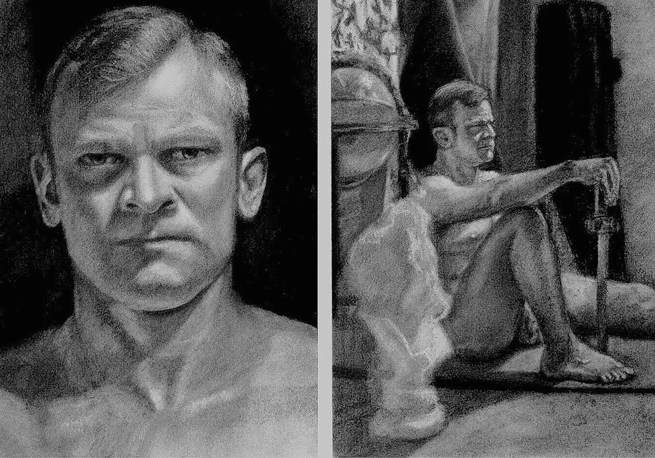 Xavier | Charcoal on BFK Rives | 28"x20"