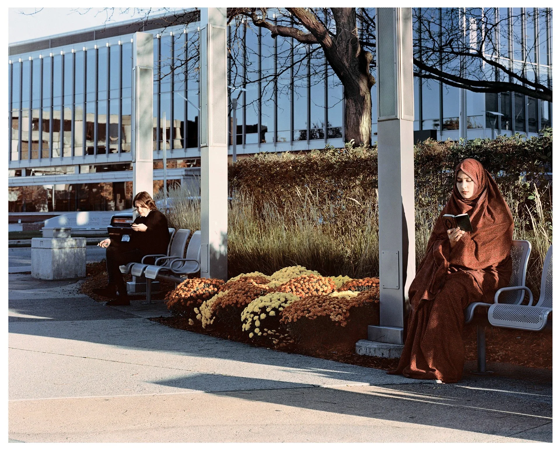 Collied | A mini-series of self-portraits exploring the juxtaposition of religious practice in public populated areas of Detroit.