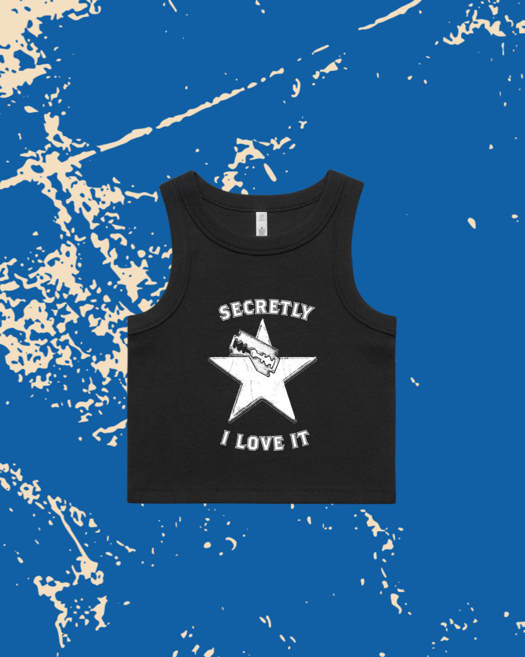 Secretly I Love It Ribbed Crop