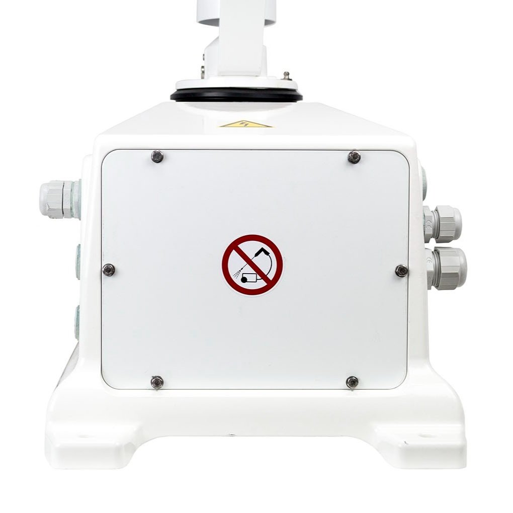 Glamox Norselight Searchlight SL40 Halogen 230V SH310 1000W SH470 2000W closer view at base from the side