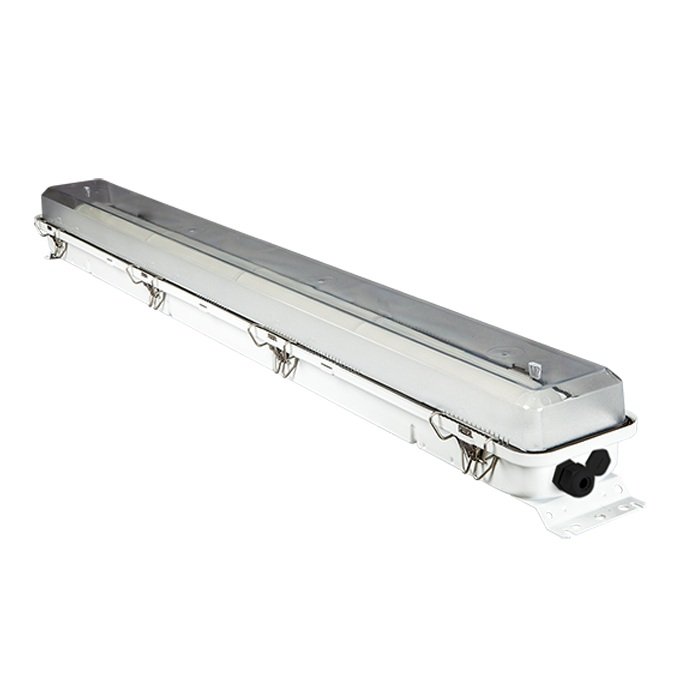 Glamox MIX S LED Steel Ex Hazardous luminaire, Hazardous area zone 2, IP67, 2500-7500 lm, 19W, 36W
