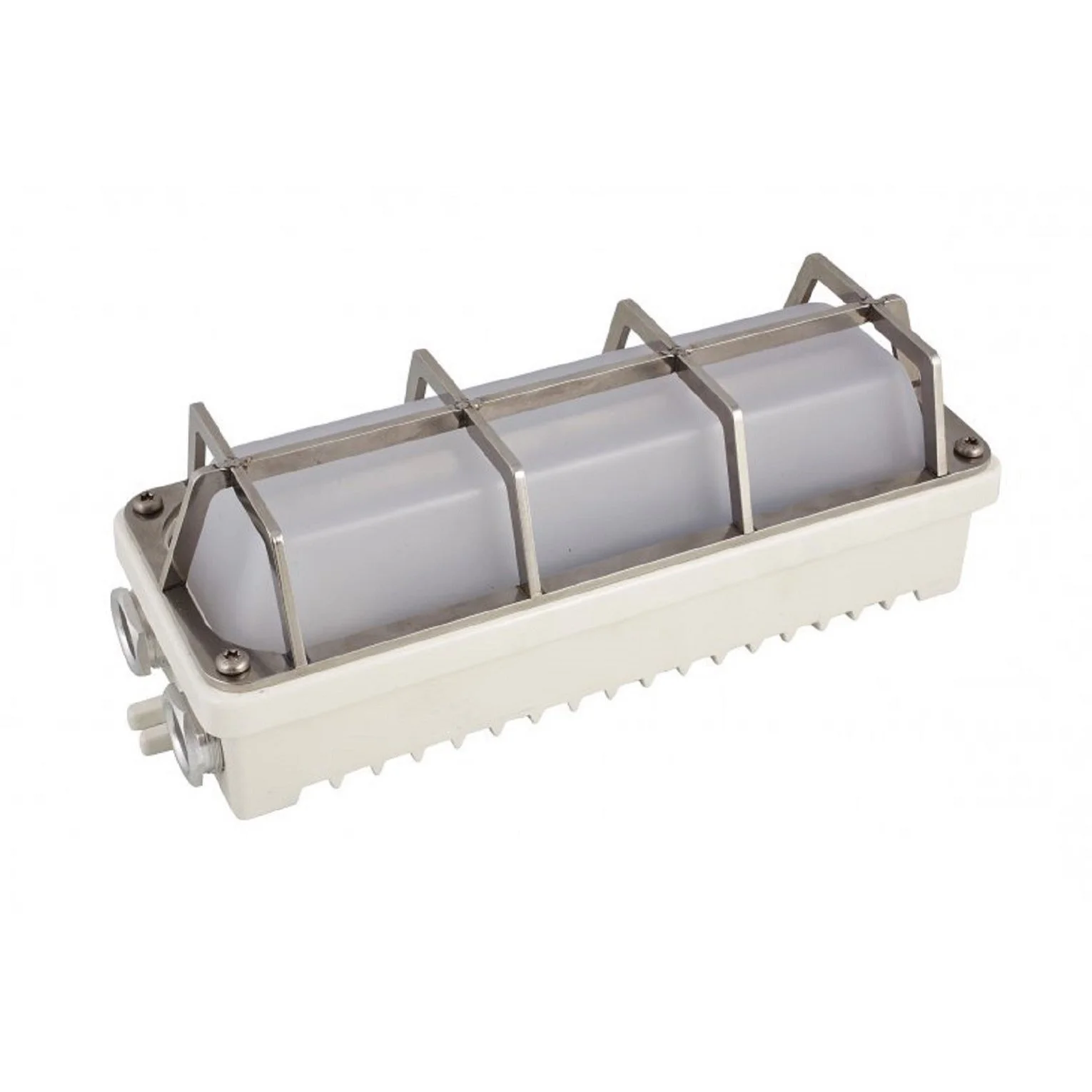 Selcast 4700 LED exit luminaire, with metal safety grid