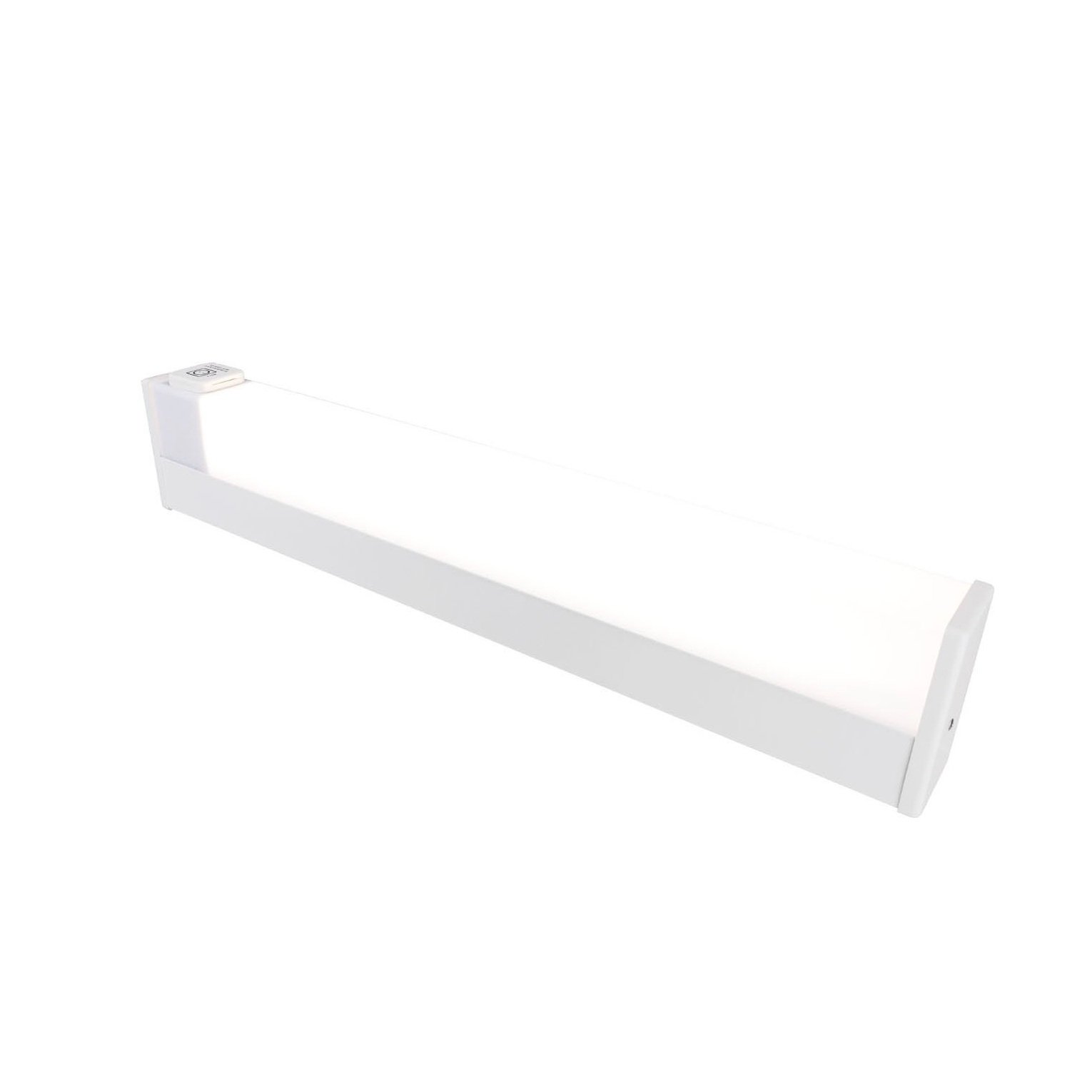 Seaes K27 LED technical indoor luminaire for mirrors and toilets, IP44, 24V, 110/240V, turned on