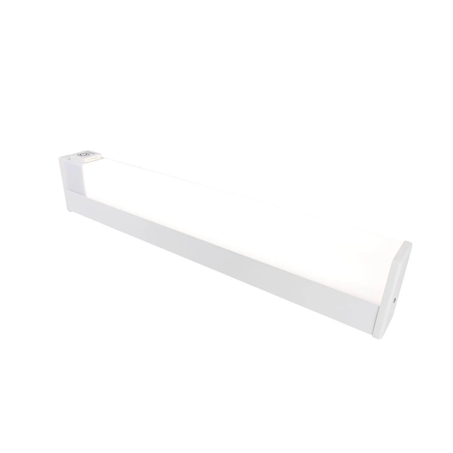 Seaes K27 LED technical indoor luminaire for mirrors and toilets, IP44, 24V, 110/240V, turned on
