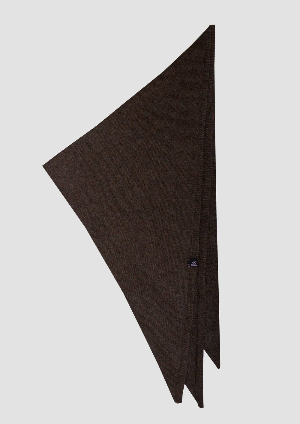 H/O Berlin Hand of Origin pure yak wool triangles in dark brown