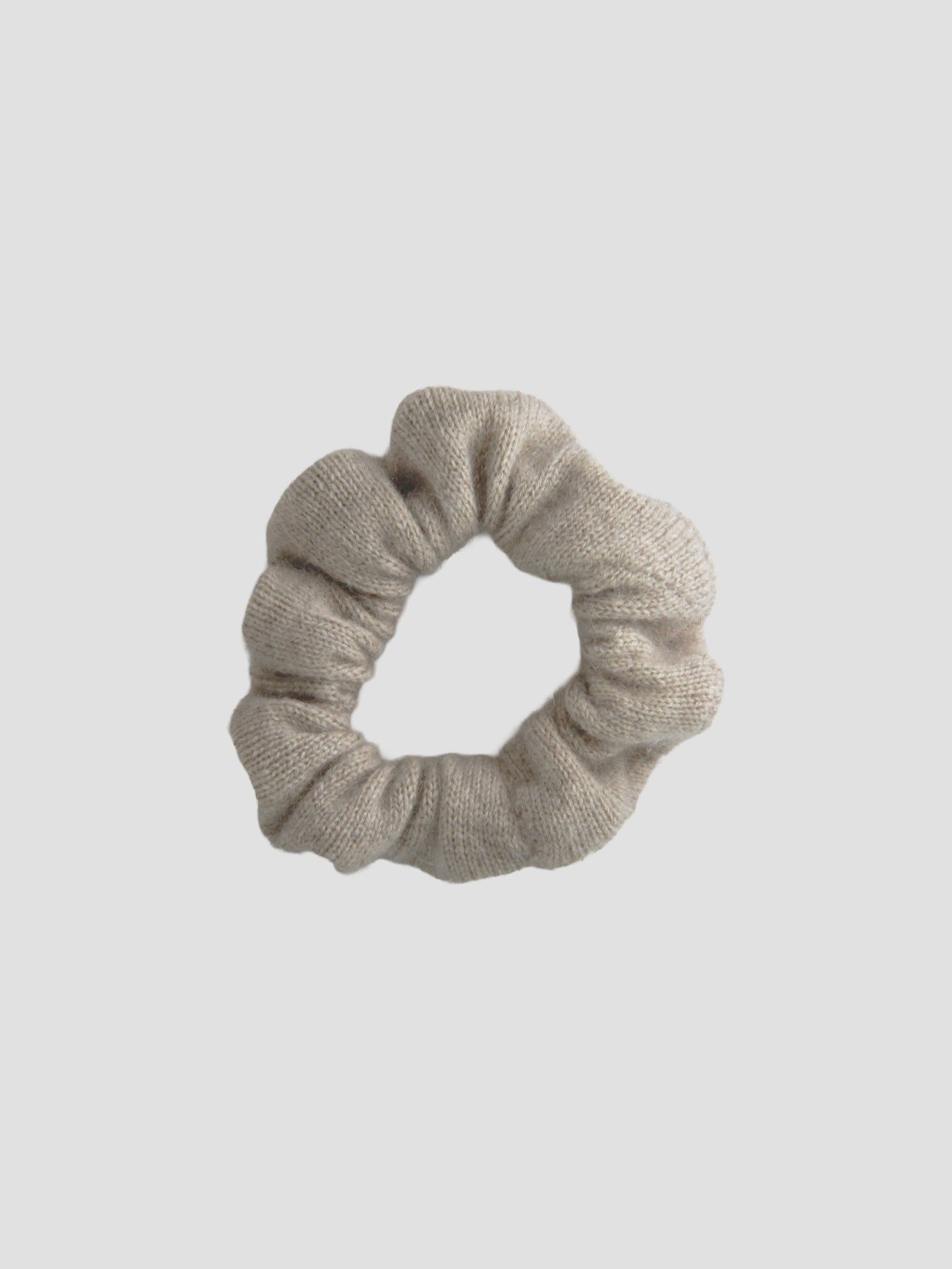 Handcrafted 3-piece hair tie set made of pure Mongolian cashmere, camel hair, and yak wool by Hand of Origin