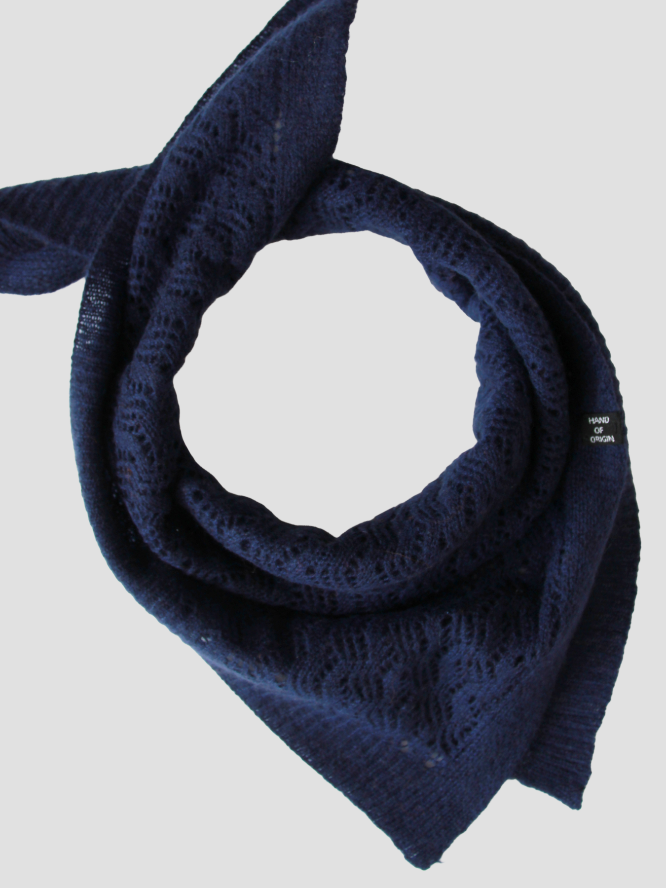 Cashmere Bandana Scarf | 100% Mongolian Cashmere | Hand of Origin Berlin