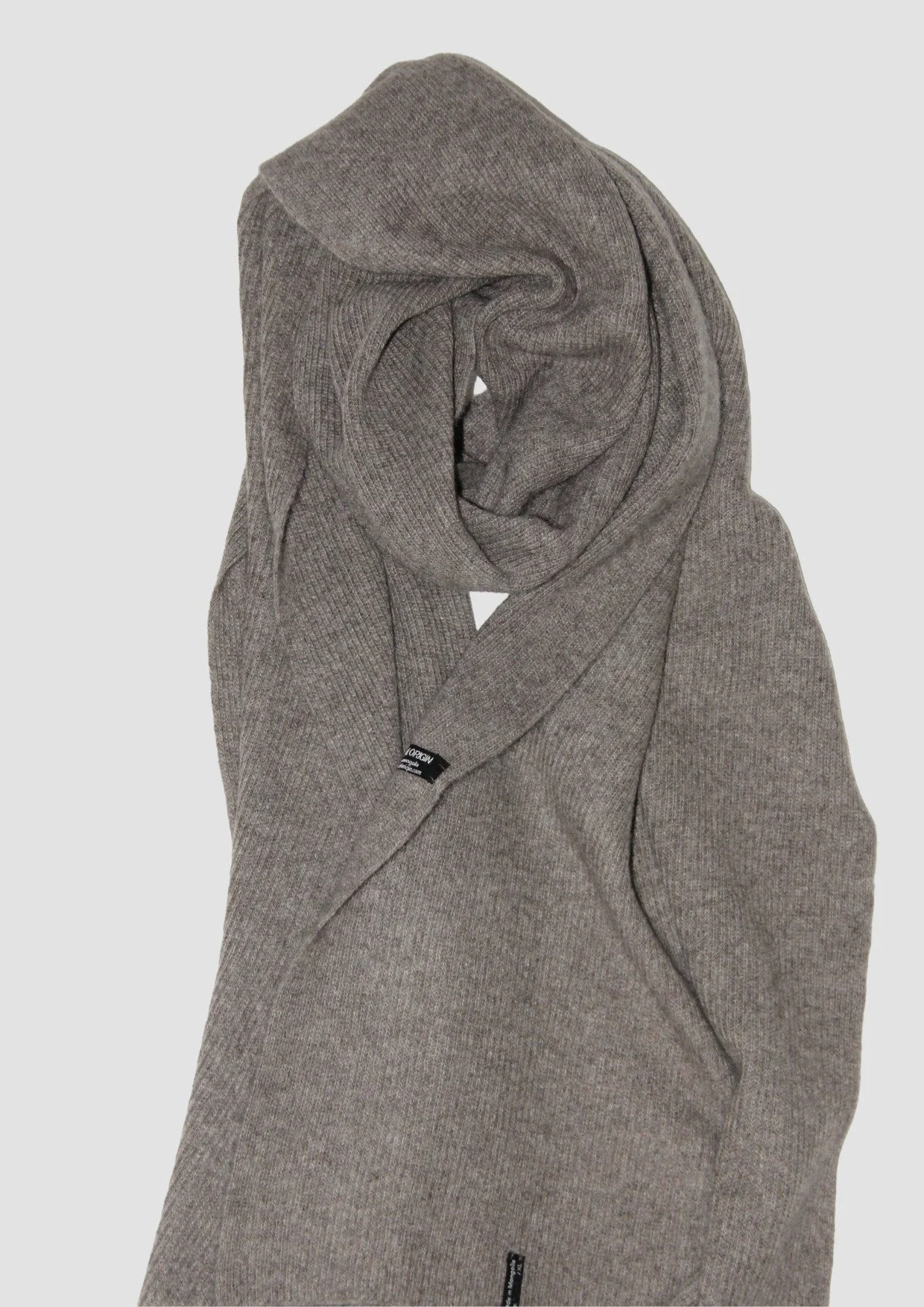 100% Mongolian Yak wool Oversized Scarf – Natural yak grey | Hand of Origin Berlin.