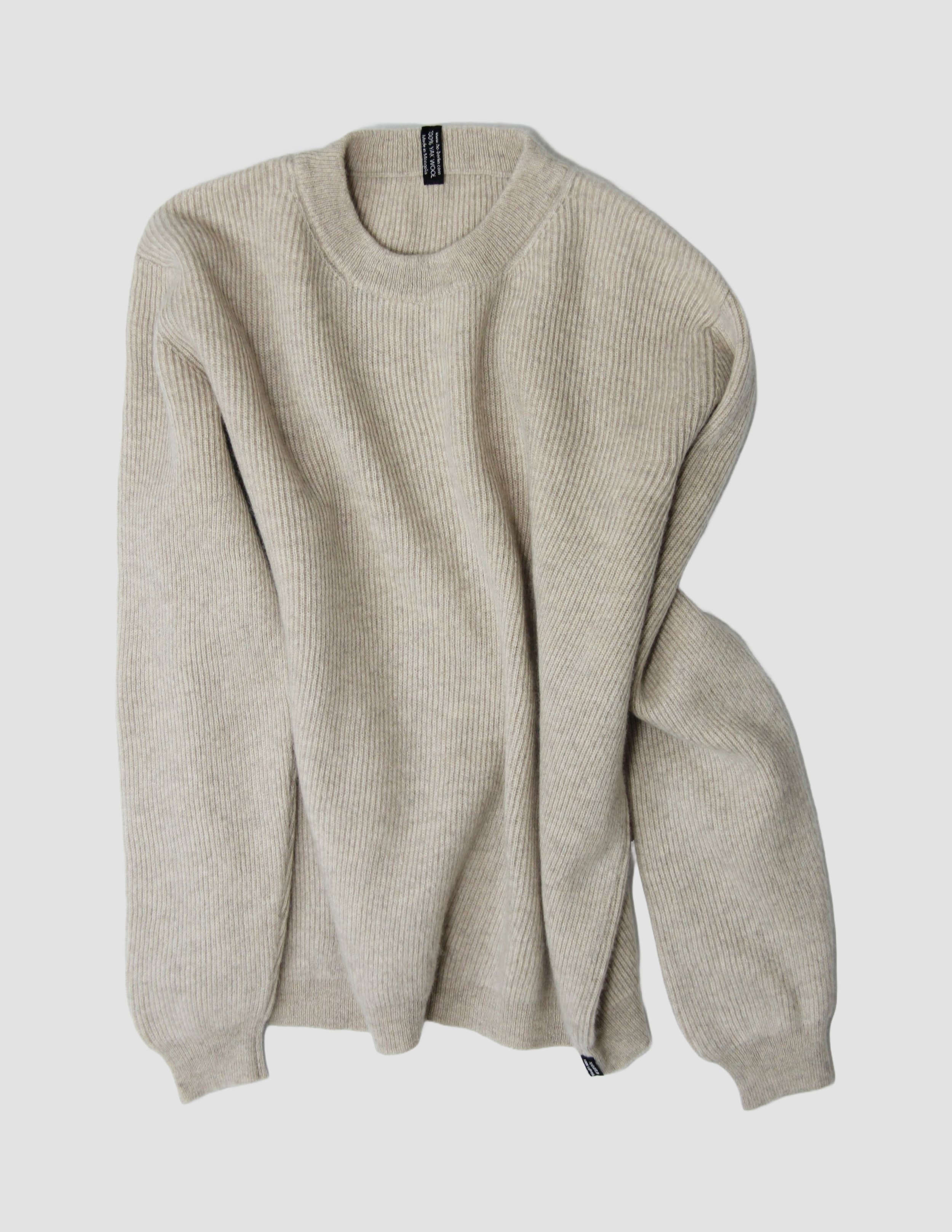 HOBerlin Hand of Origin Mongolian YakWool Boxy Pullover