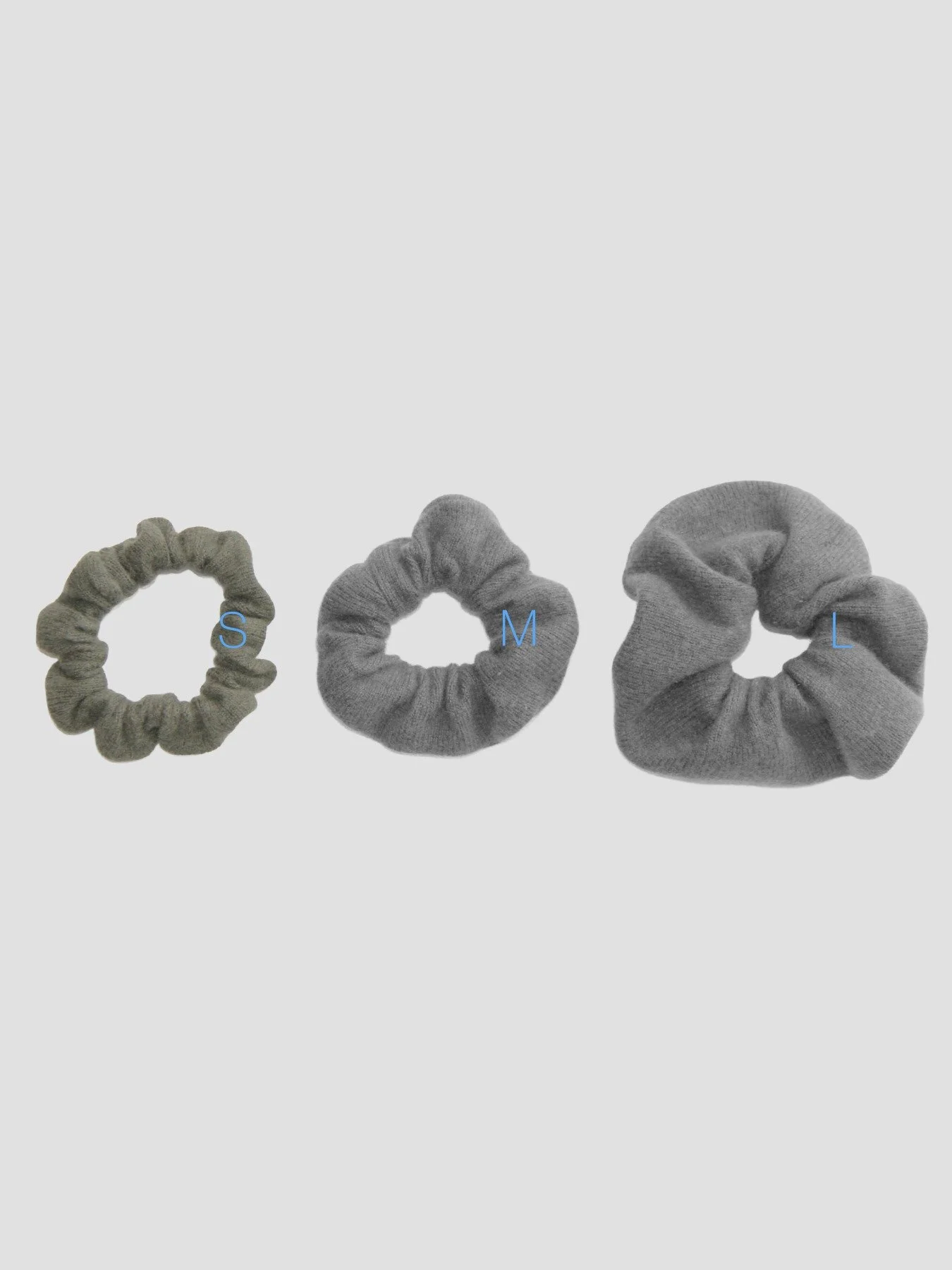 Handcrafted 3-piece hair tie set made of pure Mongolian cashmere, camel hair, and yak wool by Hand of Origin