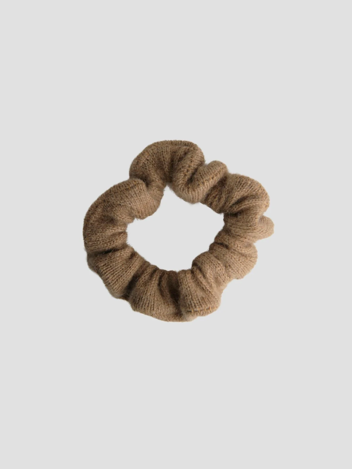 Handcrafted 3-piece hair tie set made of pure Mongolian cashmere, camel hair, and yak wool by Hand of Origin