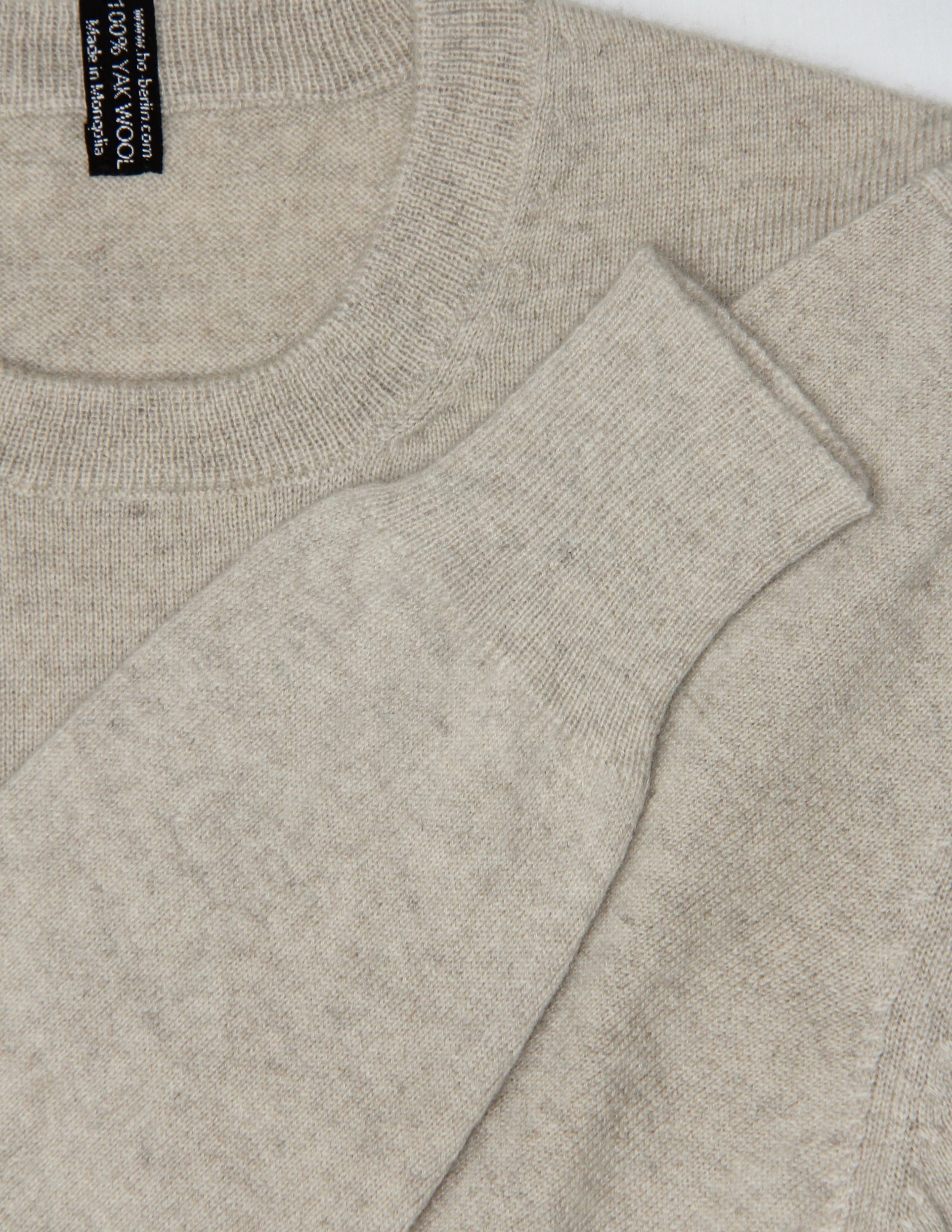 HO Berlin hand of origin pure yak wool pullover crewneck