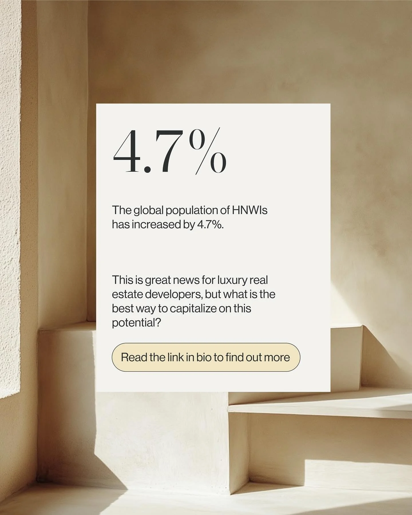 The global population of HNWIs just grew by 4.7%. More buyers. More capital. More opportunity.

But how do you translate that growth into real value for your next project?

In our recent article, we break down what this shift means for developers, an