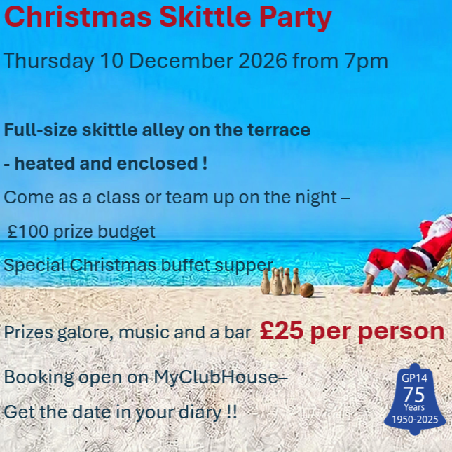 GP14 Hosted Festive Skittles Evening
