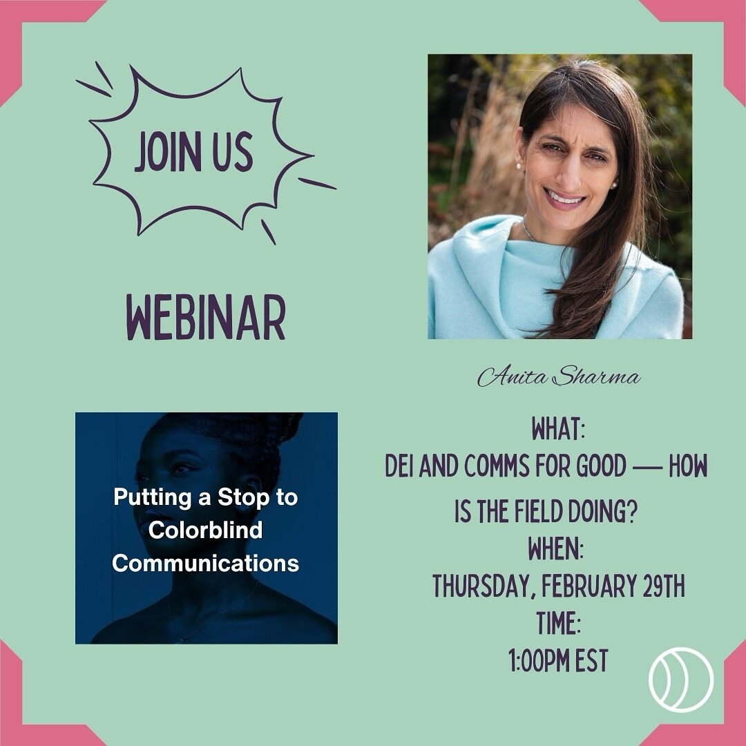 Join The Network and&nbsp;Anita Sharma&nbsp;THIS Thursday, February 29th, to explore how comms leaders are coming together around definitions of diversity, equity, and inclusion. What barriers do comms leaders still face when embracing DEI principles