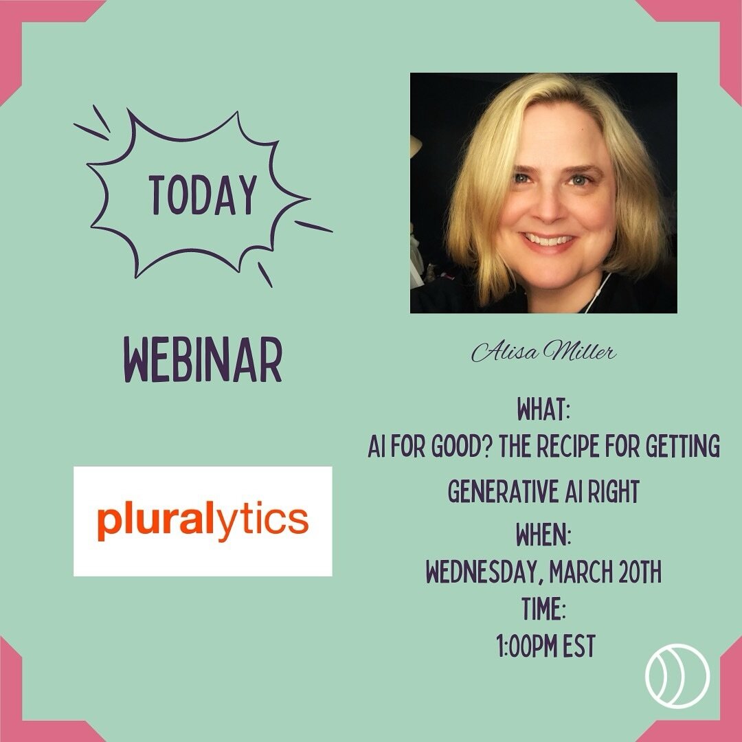 TODAY at 1pm EST! Join The Network and Alisa Miller for a comprehensive primer and actionable insights to enhance your organization's approach to AI. Learn more and register at the link in bio.

#communications&nbsp;#nonprofit&nbsp;#philanthropy&nbsp