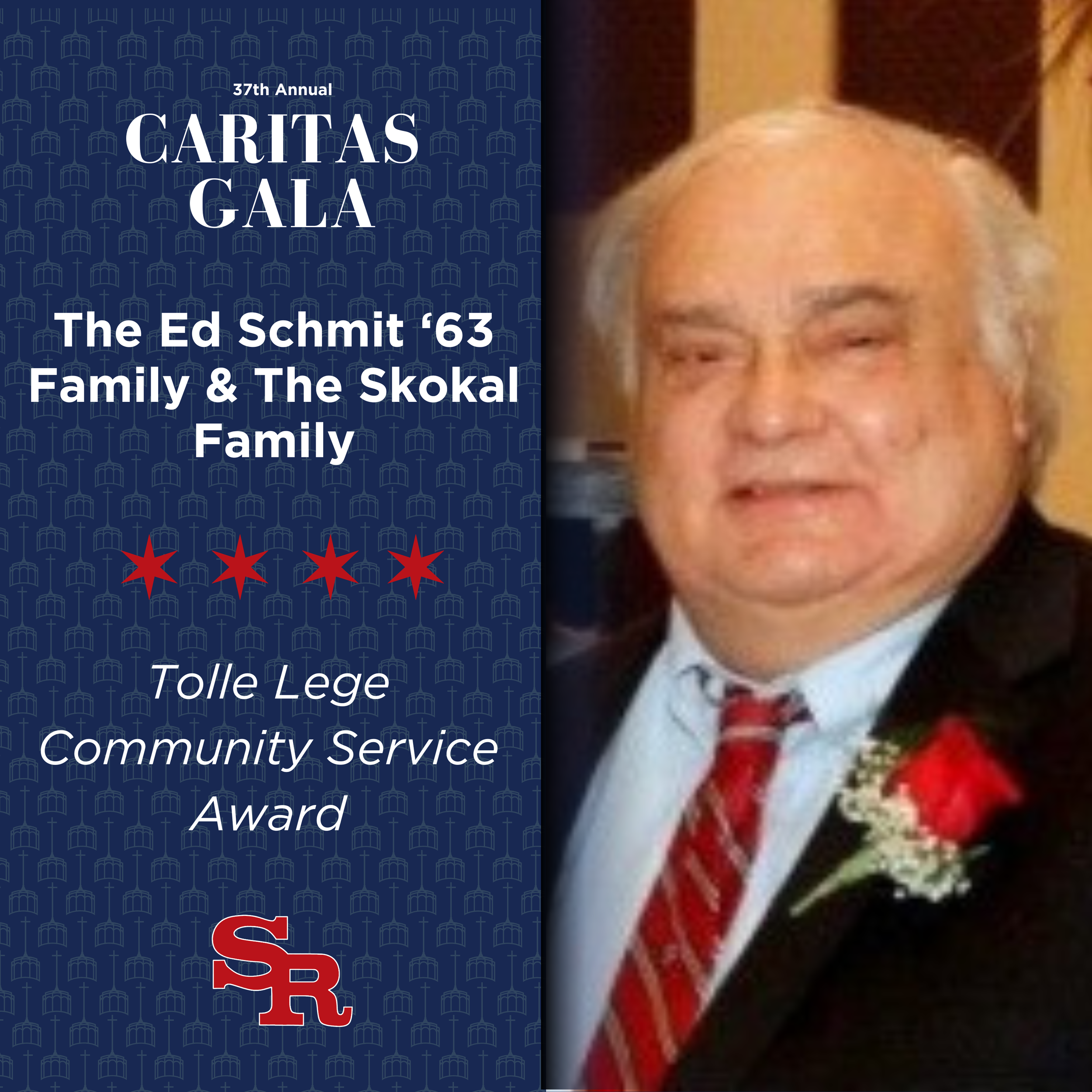 The Ed Schmit ’63 Family and the Skokal Family Receive the Tolle Lege Community Service Award