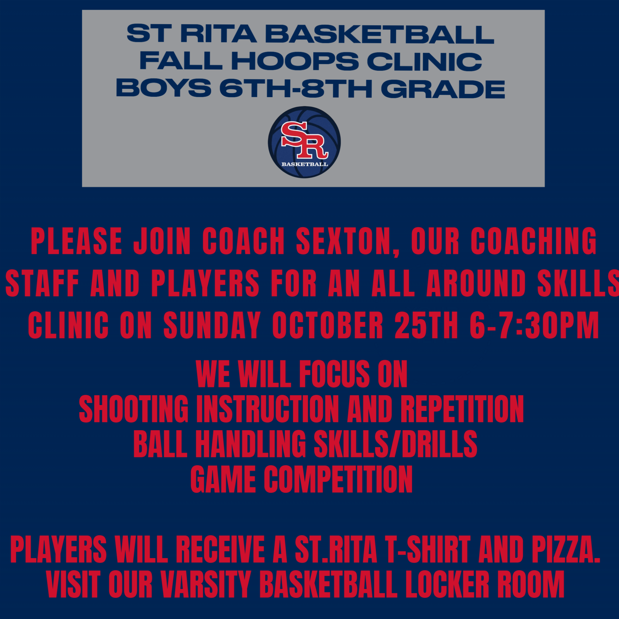 Boys 6-8th Grade Basketball Clinic 