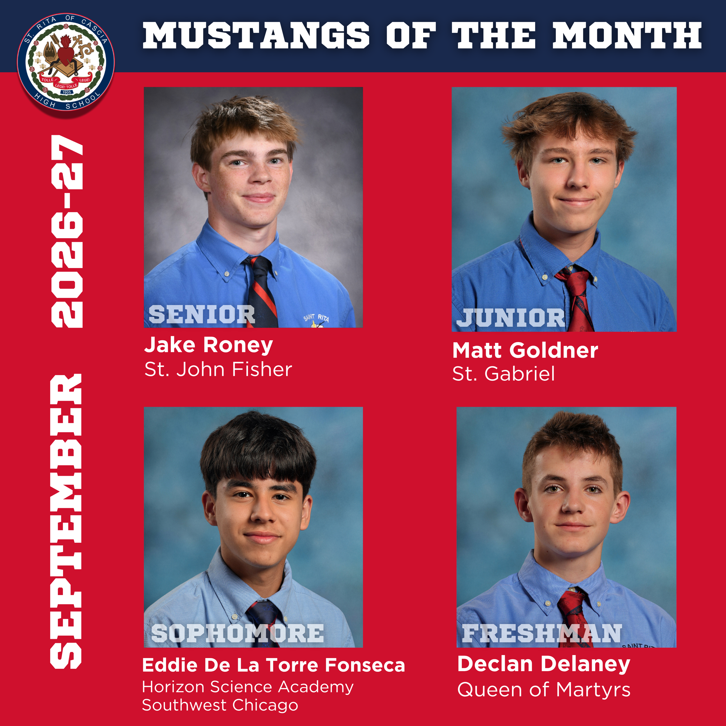 September Mustangs of the Month