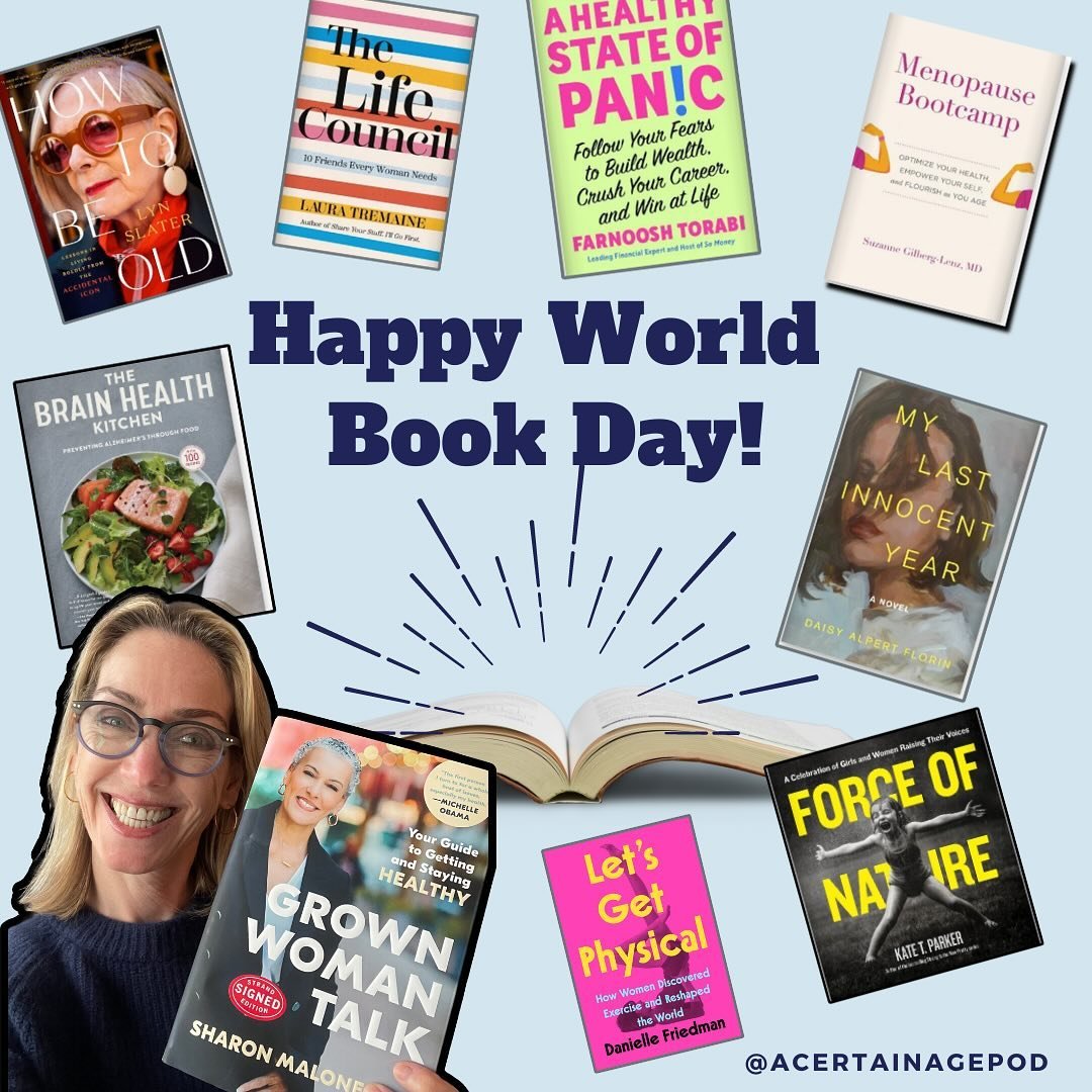 READ YOURSELF HAPPY&hellip;

It&rsquo;s #WorldBookDay! 📚 

A book is a portal to joy, travel, wisdom, fun. 

A Certain Age podcast has a bookstore over on indie bookseller @bookshop_org.

Want to read yourself smarter, healthier, wiser, more informe