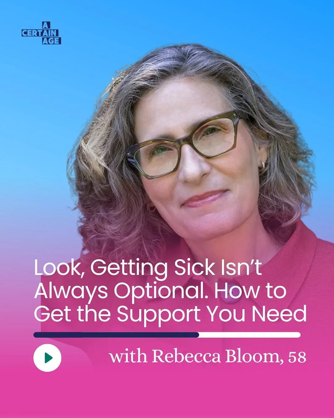 Midlife straight talk alert! 

Hitting midlife means health scares become reality&mdash;for you or someone you love. 

Rebecca Bloom, lawyer and 26-year patient advocate, wrote &ldquo;When Women Get Sick&rdquo; after navigating her mother&rsquo;s bre