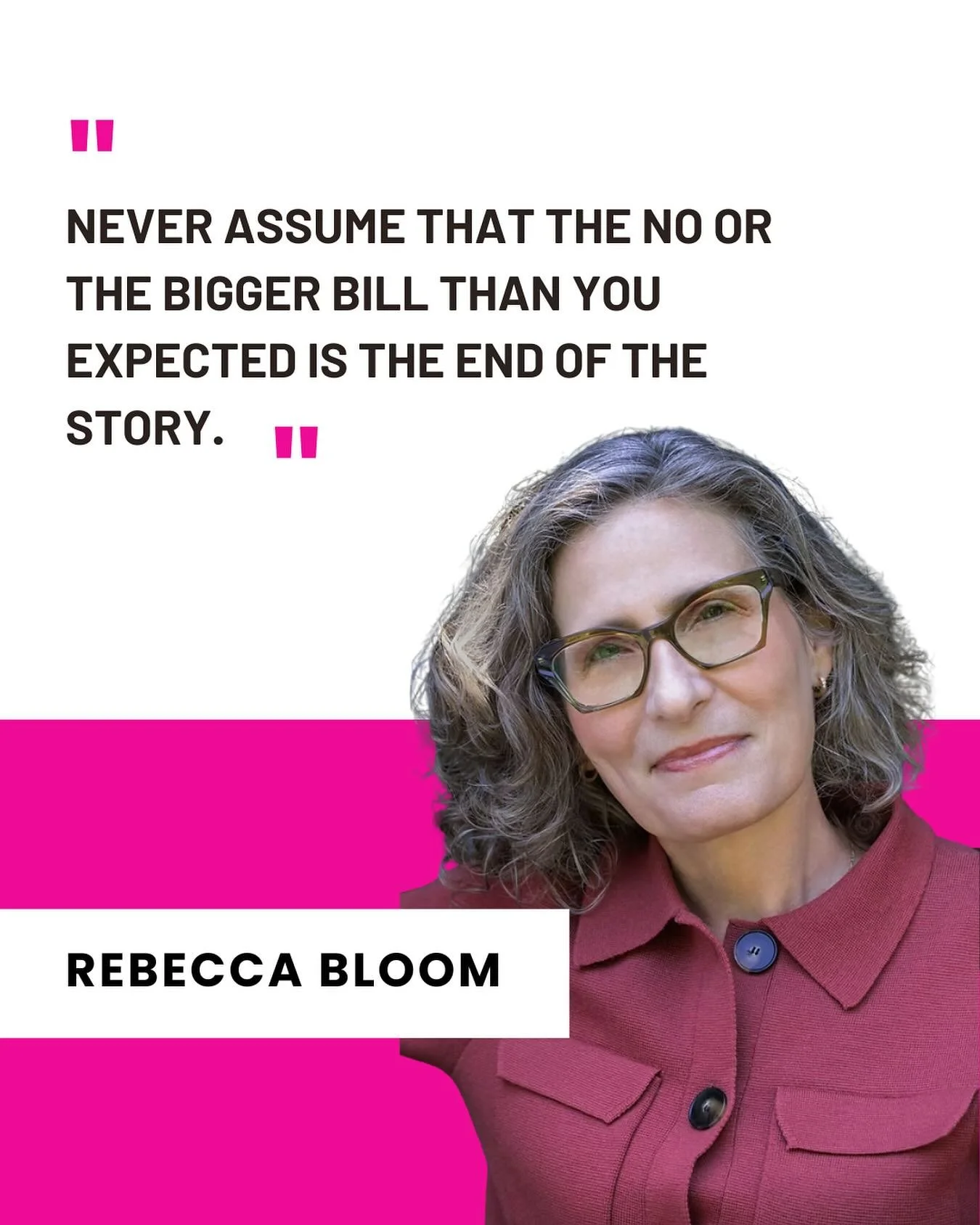 Assume your healthcare bill is final? 

Accurate? 

A closed case?

Think again. 

This week on @acertainagepod, patient advocate, Rebecca Bloom schools us in some of the intricacies of healthcare coverage, insurance, and navigating those bills. 

He