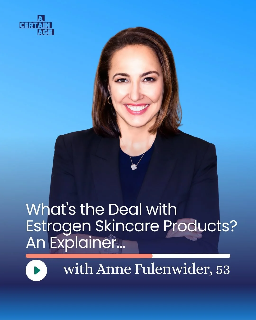 Your expensive serums aren’t working like they used to—and there’s a scientific reason why. 
Understanding what’s actually happening to your skin in perimenopause is the key to finding products that deliver real results. 
Me