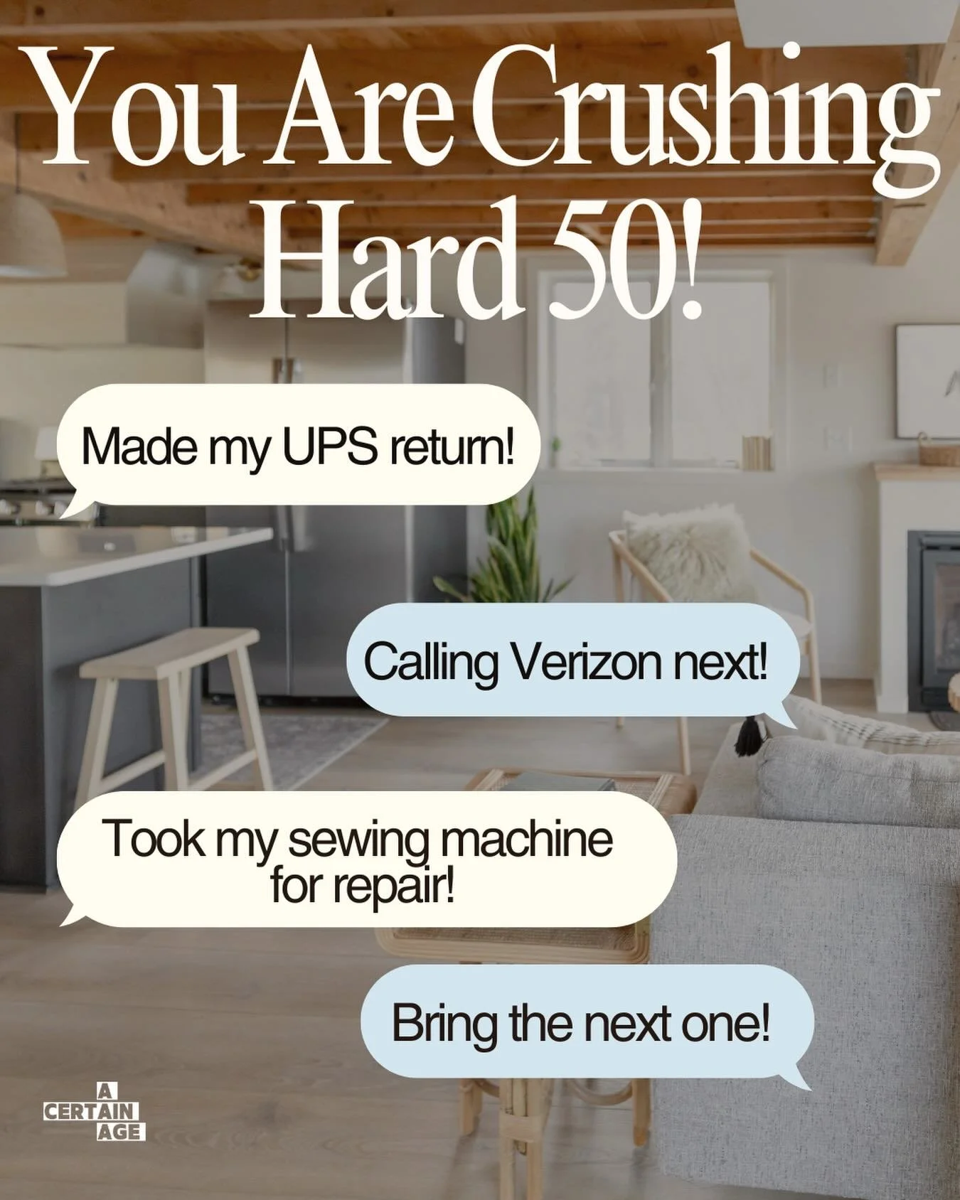 Love hearing about how YOU are tackling #Hard50. 

We&rsquo;re nearing the halfway mark&mdash;I set a goal of 50 days. 

Have YOU started yet? You can begin at any time! And go for any length of days. There are no rules!

What&rsquo;s one thing you w