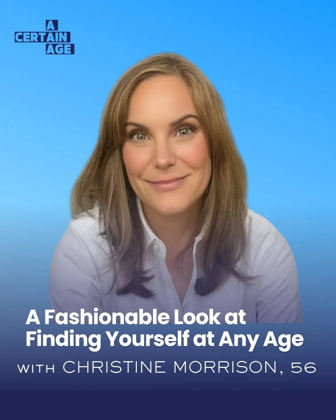 NEW EPISODE 🎙️

Who says reinvention can&rsquo;t start with a fabulous outfit? 

By midlife, we&rsquo;ve all stood in front of our closets feeling lost&mdash;or inspired, powerful, in charge. 

Writer Christine Morrison, former Calvin Klein executiv