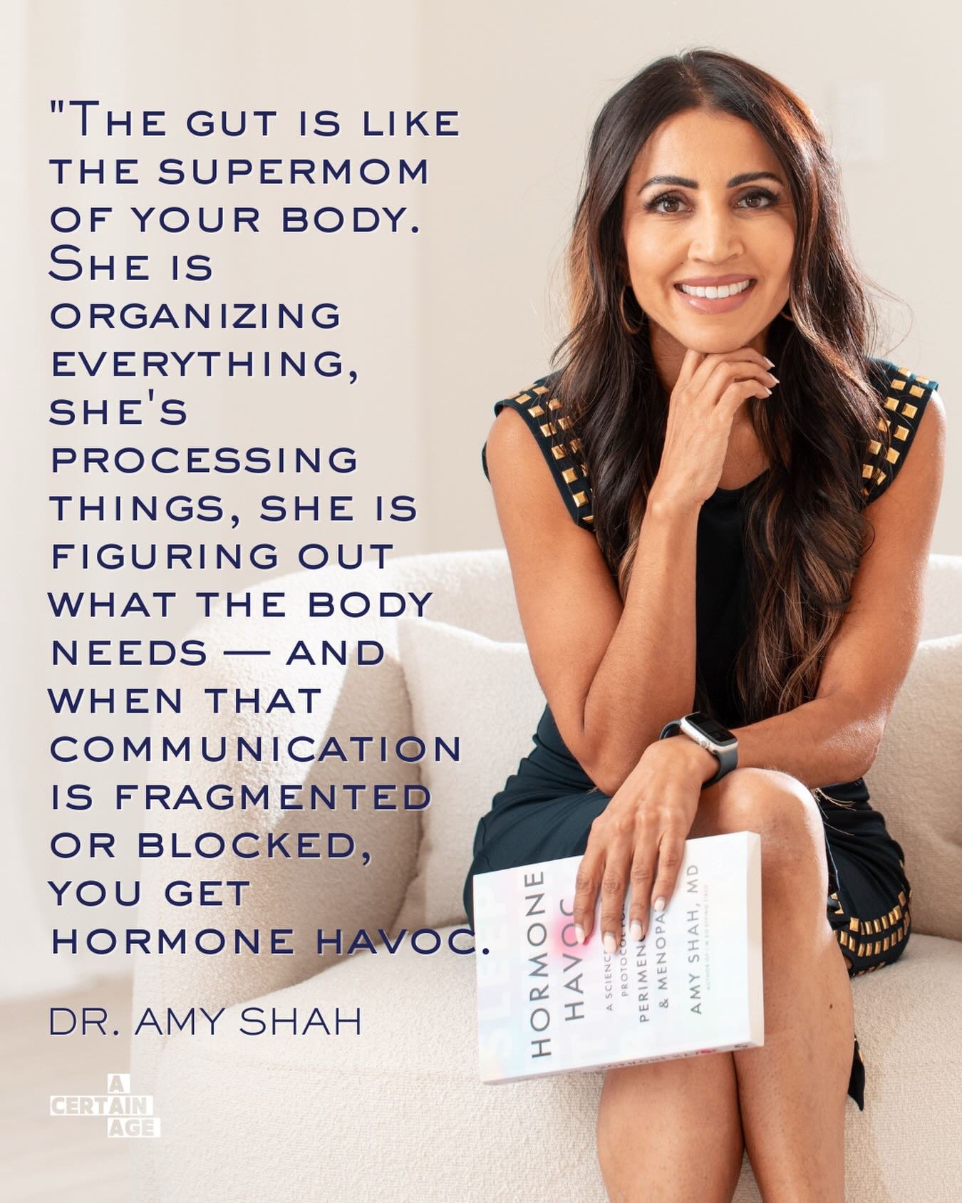 Beauties &mdash; your gut is running the show!

Are you eating to superpower your body&rsquo;s *supermom?*

This week on @acertainagepod, NYT-best selling author @dramyshah gives us so many evidence-backed, science-based strategies to eat for optimal