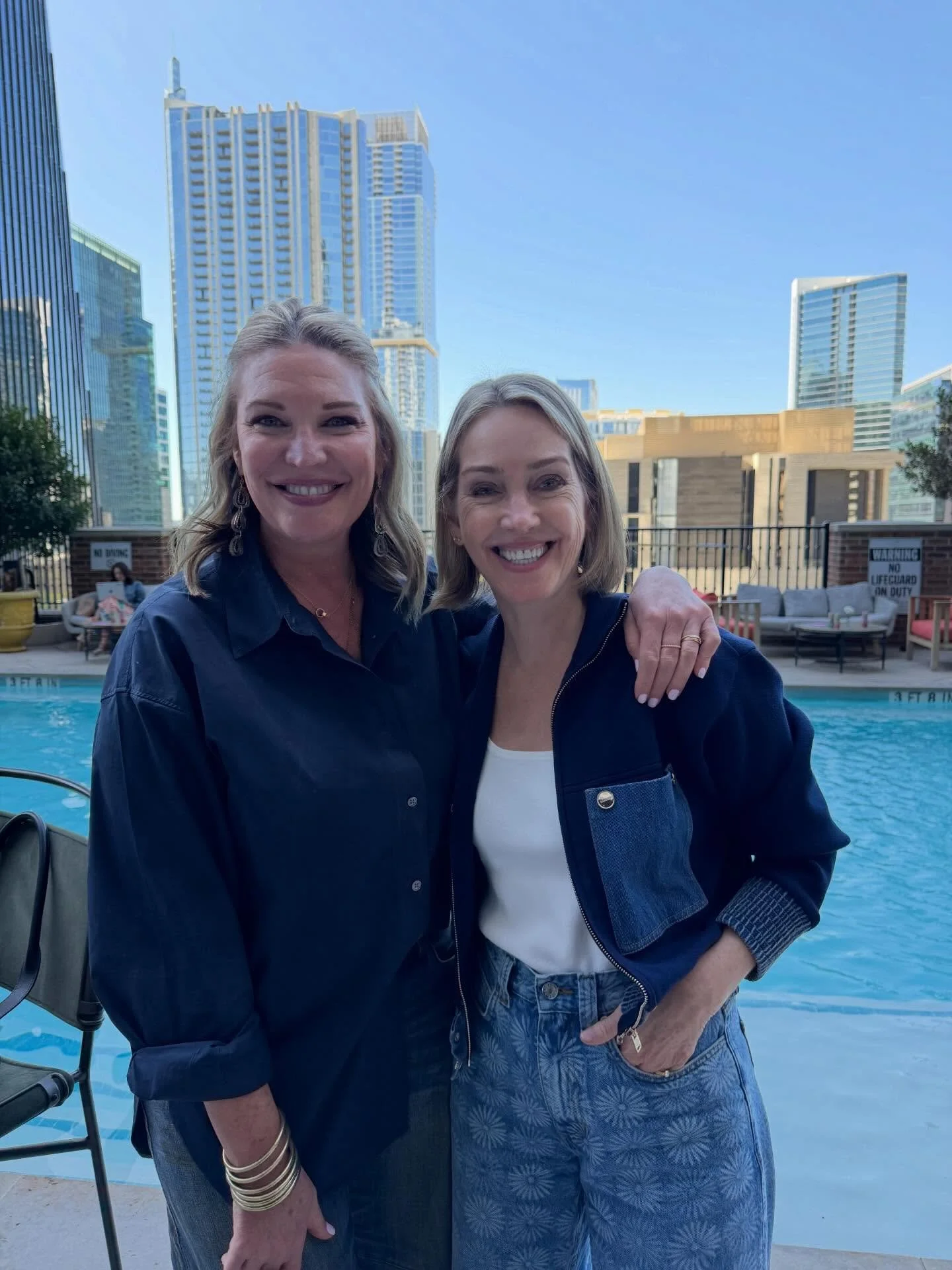 I&rsquo;ll have more to say about spending time poolside interviewing NYT-bestselling author @jenhatmaker once I collect my addled, hyper excited brain but for now let me just say&mdash;she is every bit the warm, wise, open creative force that you se